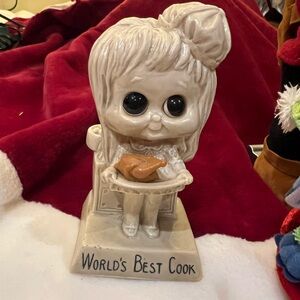 Vintage World's Best Cook Figurine Russ and berries